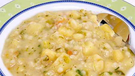 Perlgraupensuppe